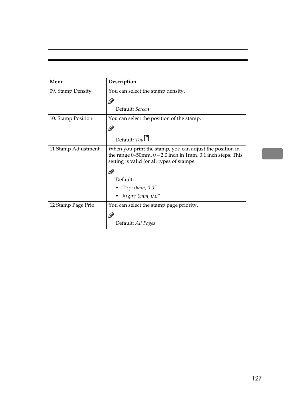 4 stamp setting | Savin 9922DP User Manual | Page 138 / 163