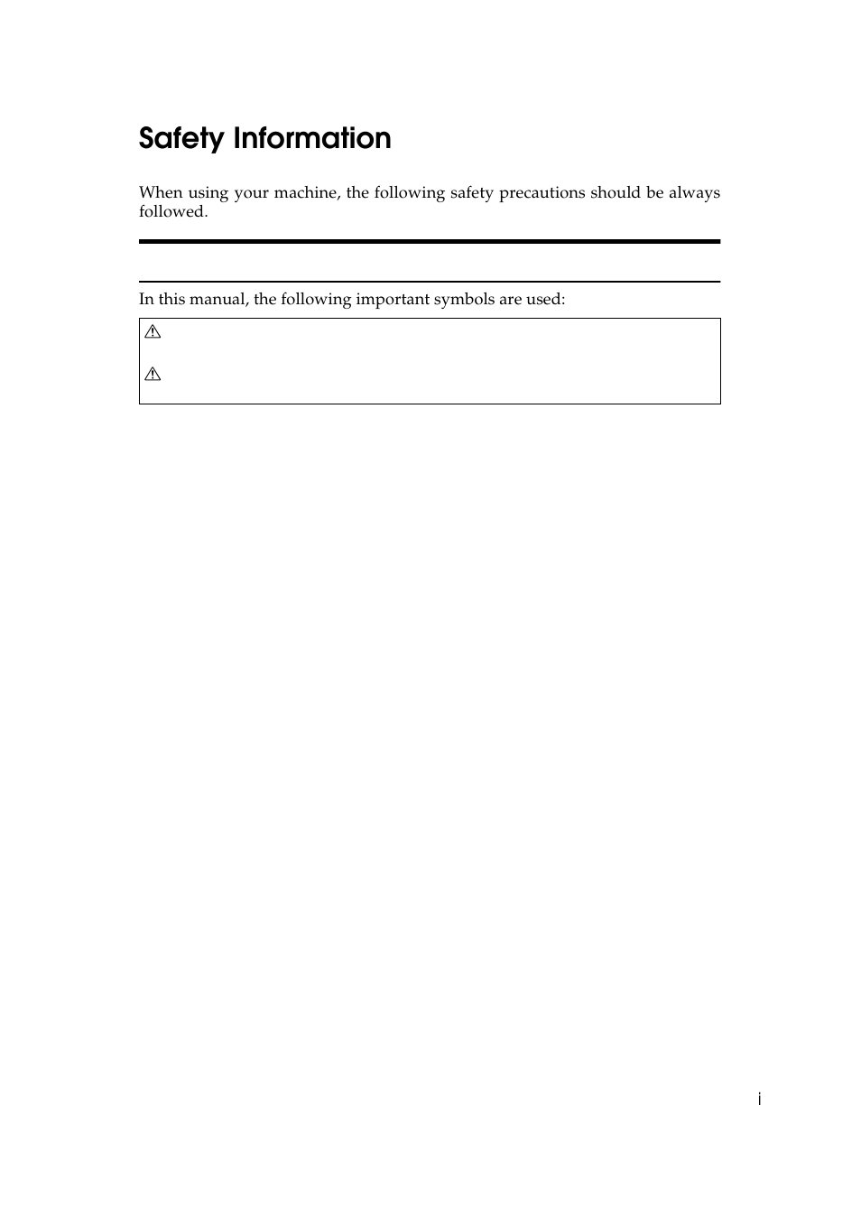 Safety information, Safety during operation | Savin 9922DP User Manual | Page 4 / 163