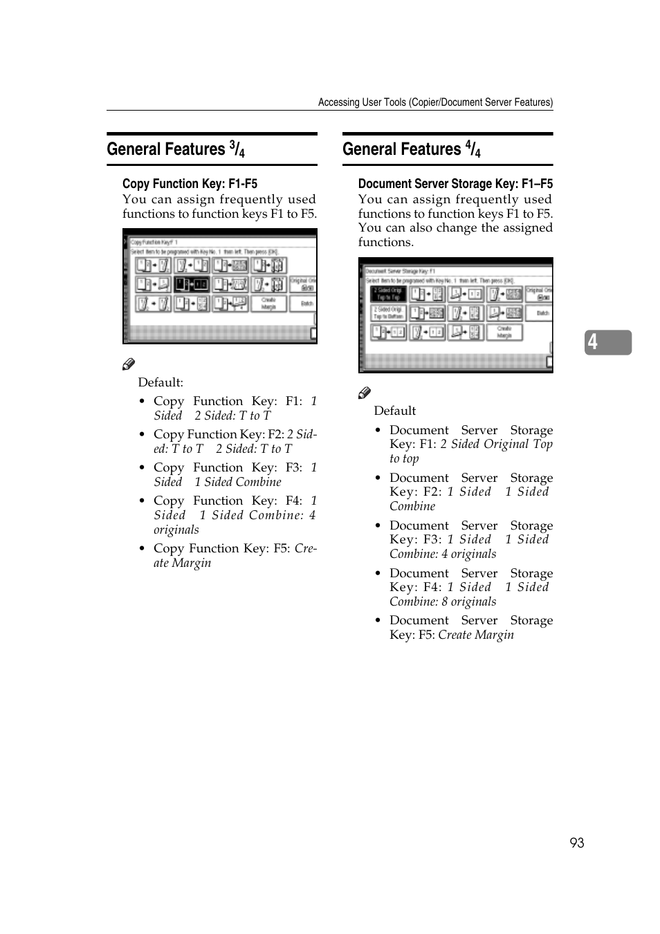General features | Savin 4045e User Manual | Page 105 / 132