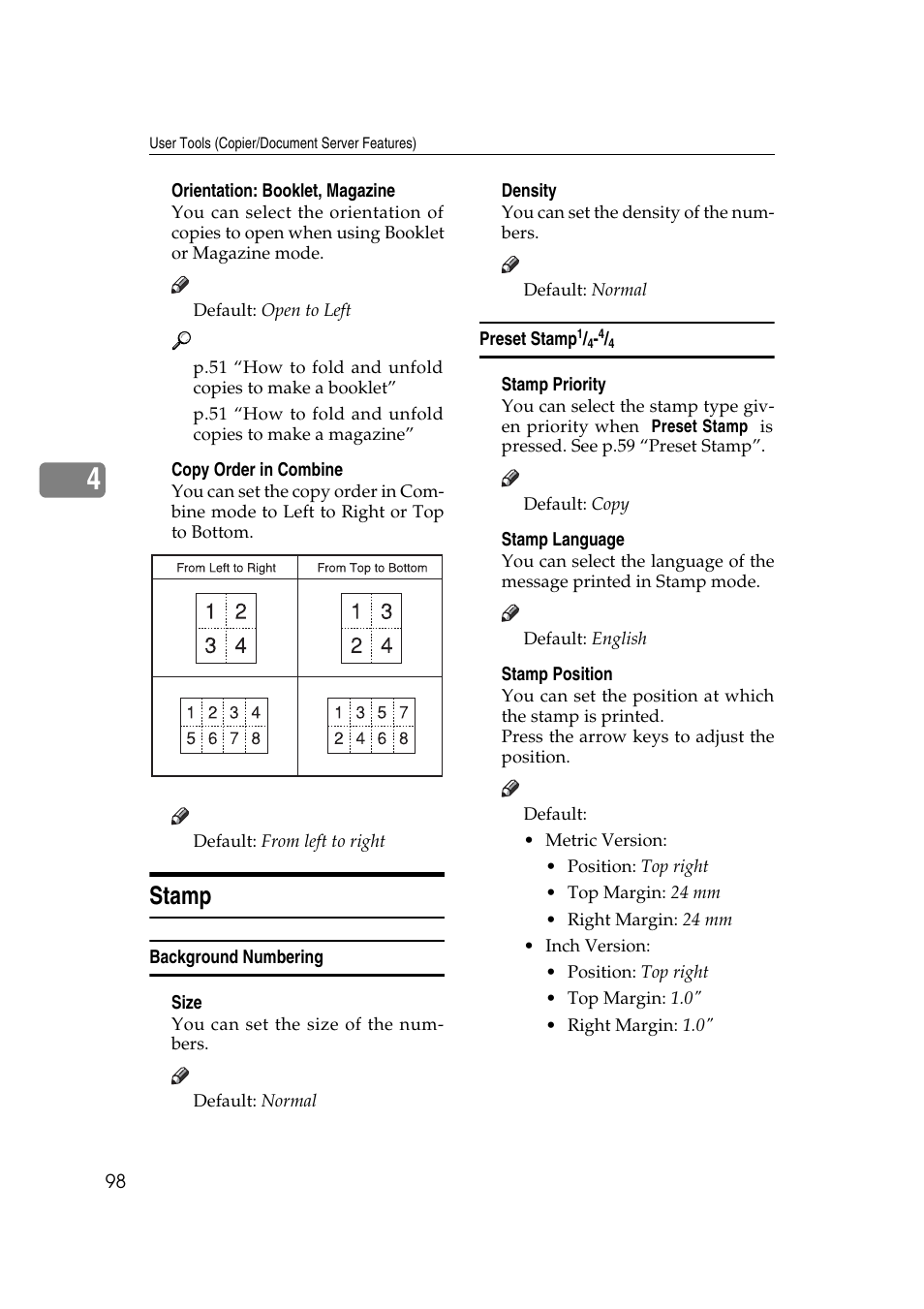 Stamp | Savin 4045e User Manual | Page 110 / 132