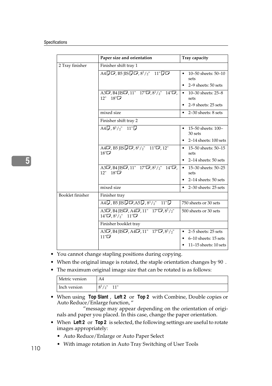Savin 4045e User Manual | Page 122 / 132