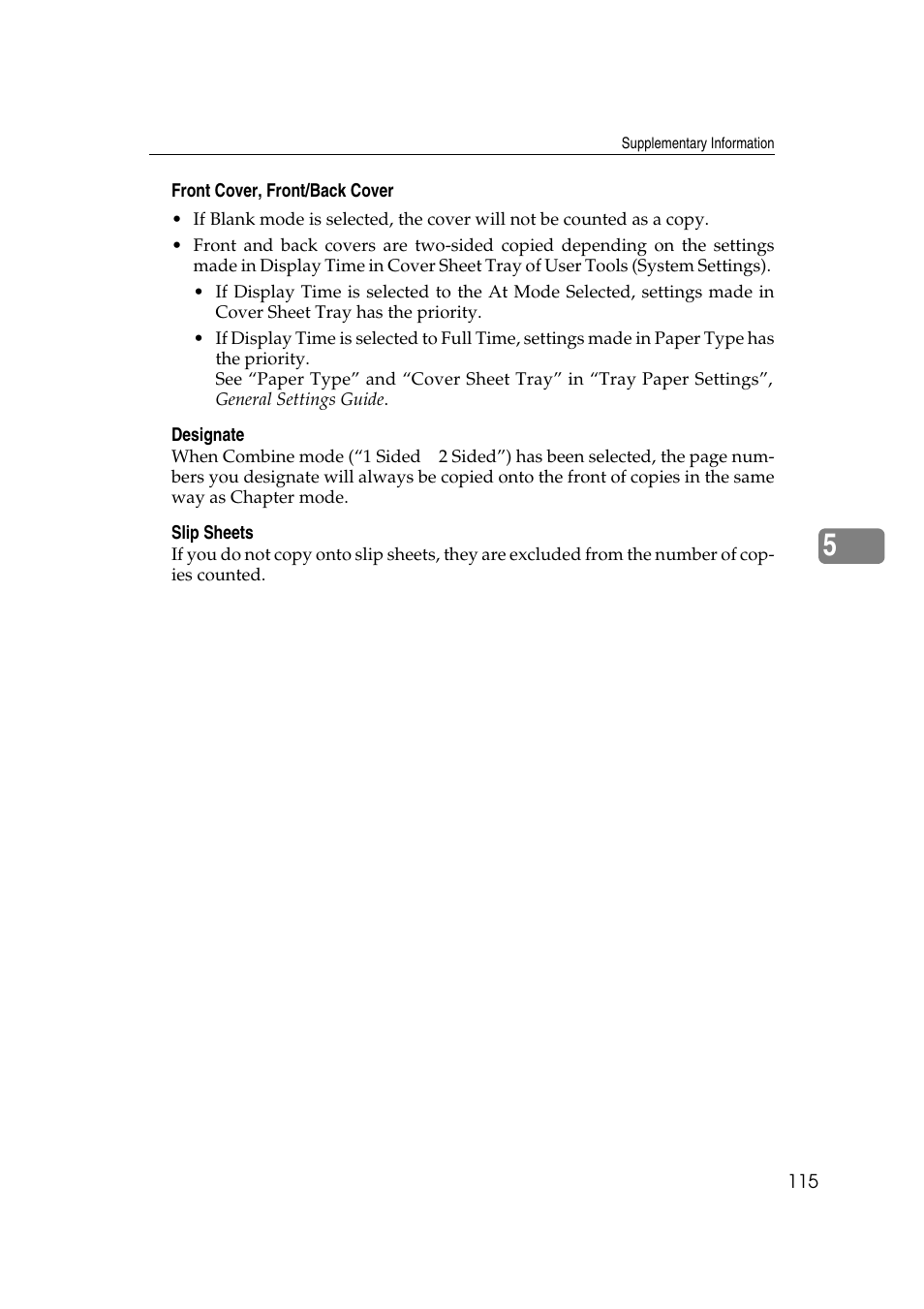 Savin 4045e User Manual | Page 127 / 132