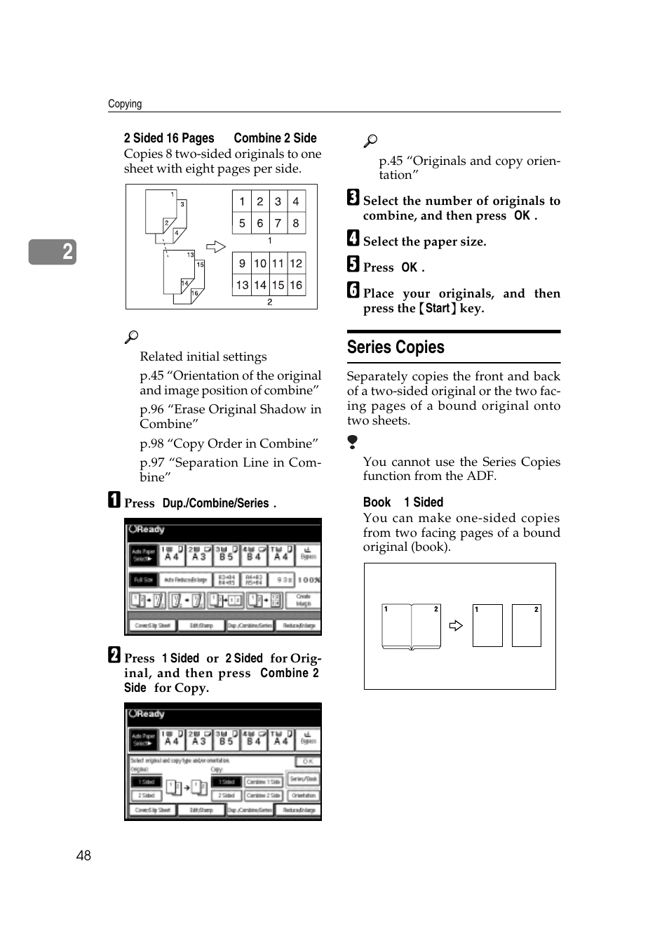 Series copies | Savin 4045e User Manual | Page 60 / 132