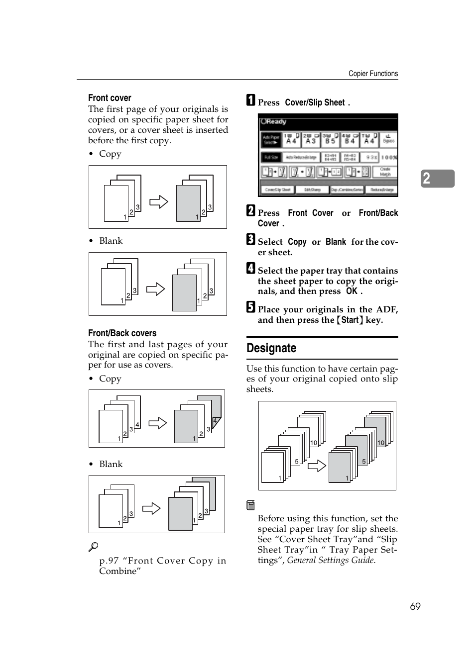 Designate | Savin 4045e User Manual | Page 81 / 132