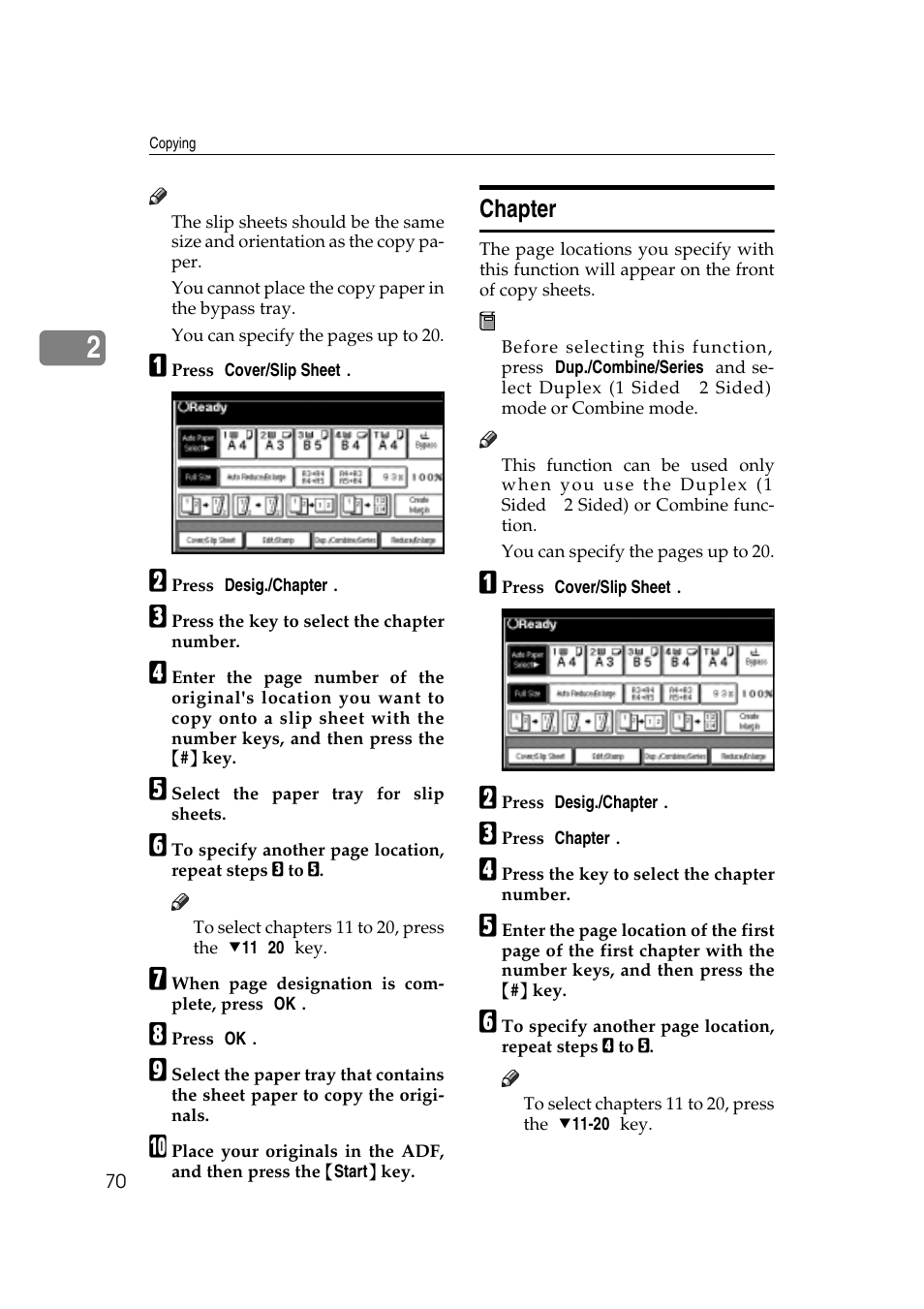 Chapter | Savin 4045e User Manual | Page 82 / 132