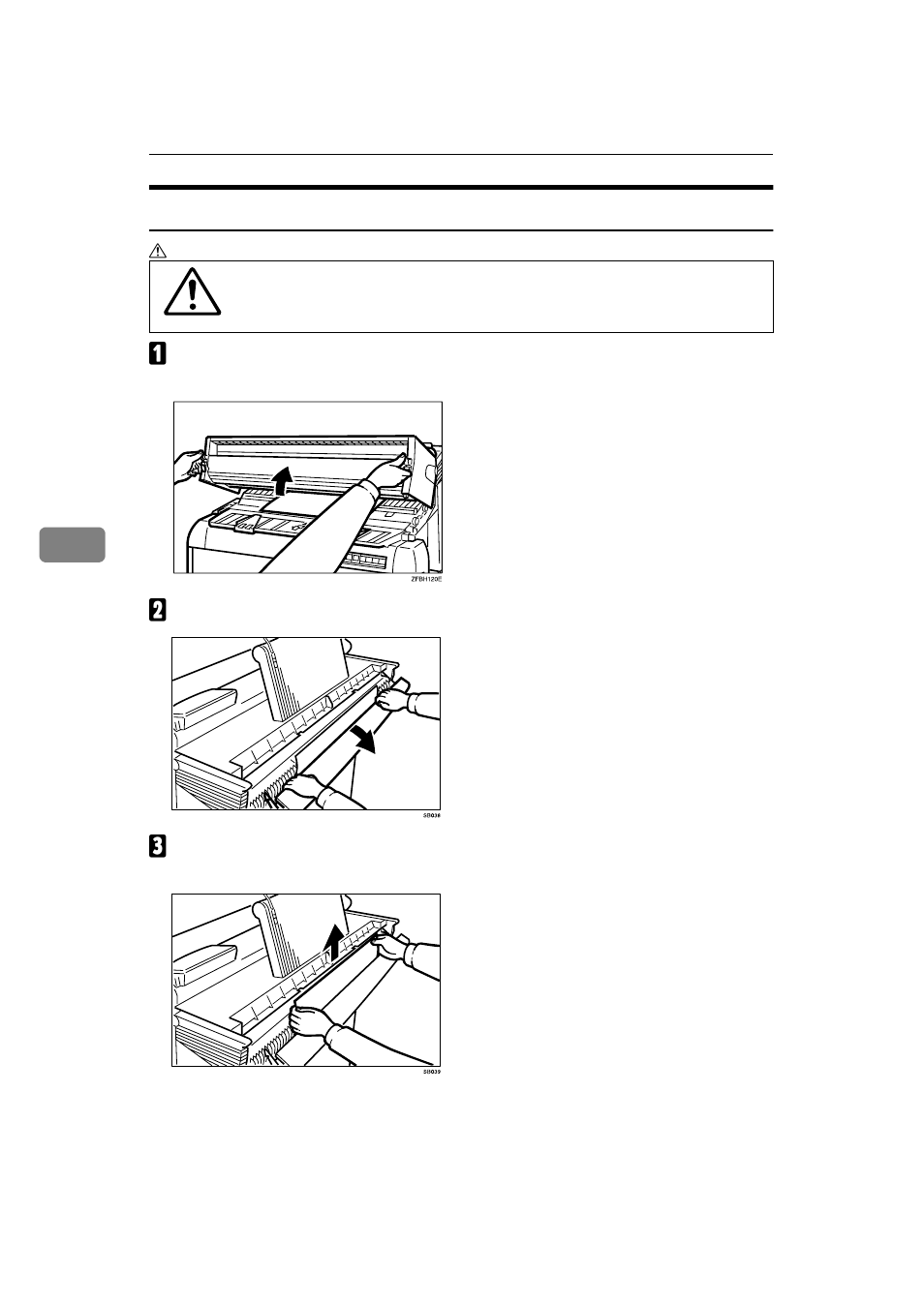 If sheet paper is jammed at the paper exit | Savin 7700W User Manual | Page 74 / 90