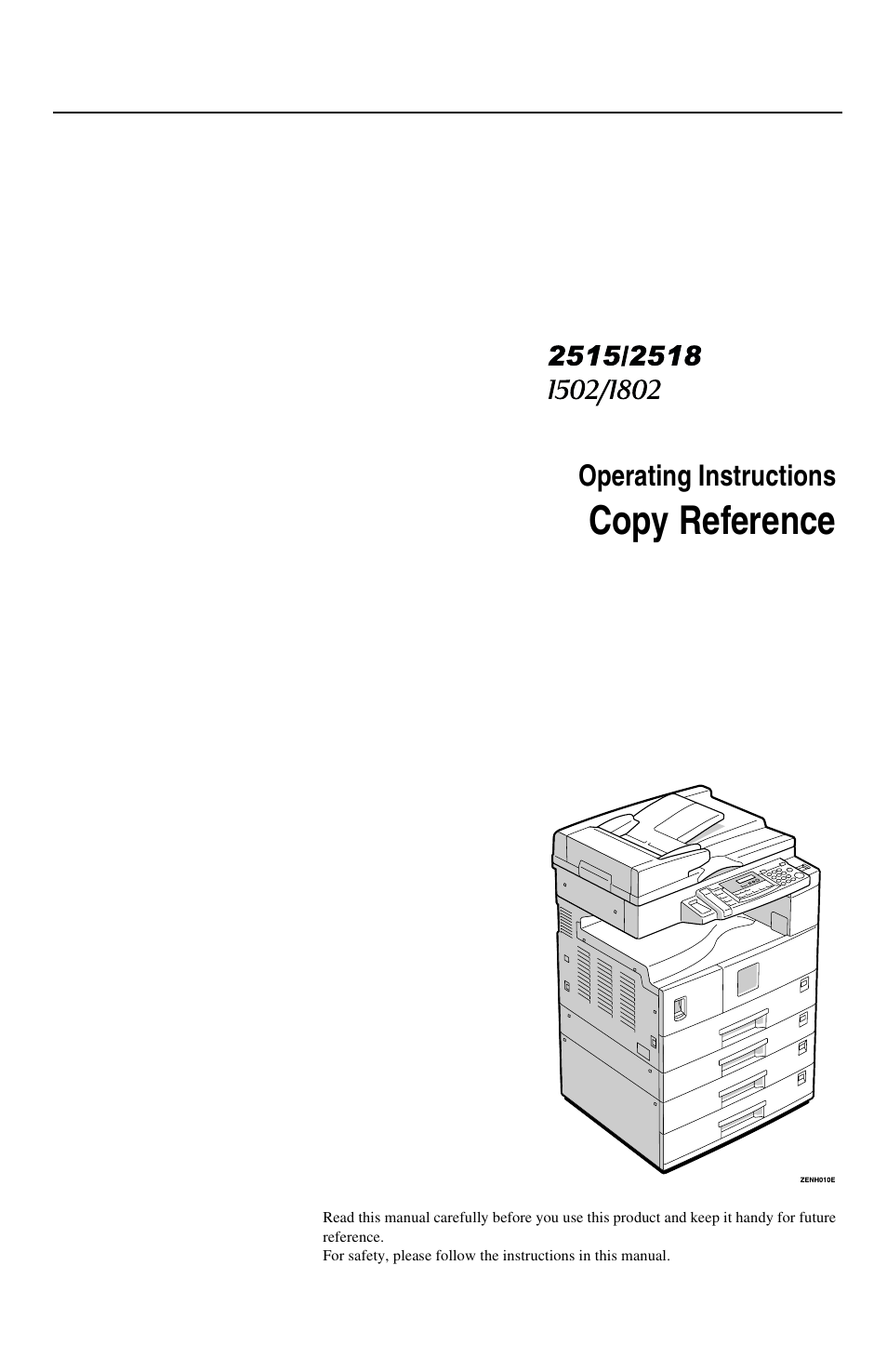 Savin 1502 User Manual | 102 pages