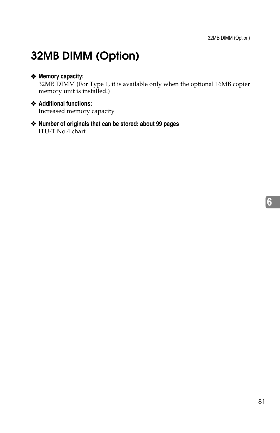 632mb dimm (option) | Savin 1502 User Manual | Page 95 / 102