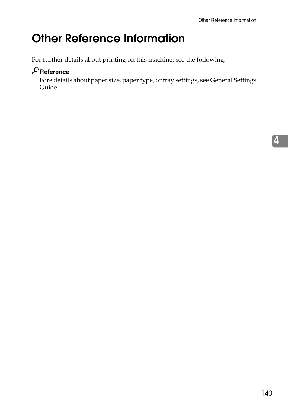 Other reference information, 4other reference information | Savin C4540 User Manual | Page 148 / 167