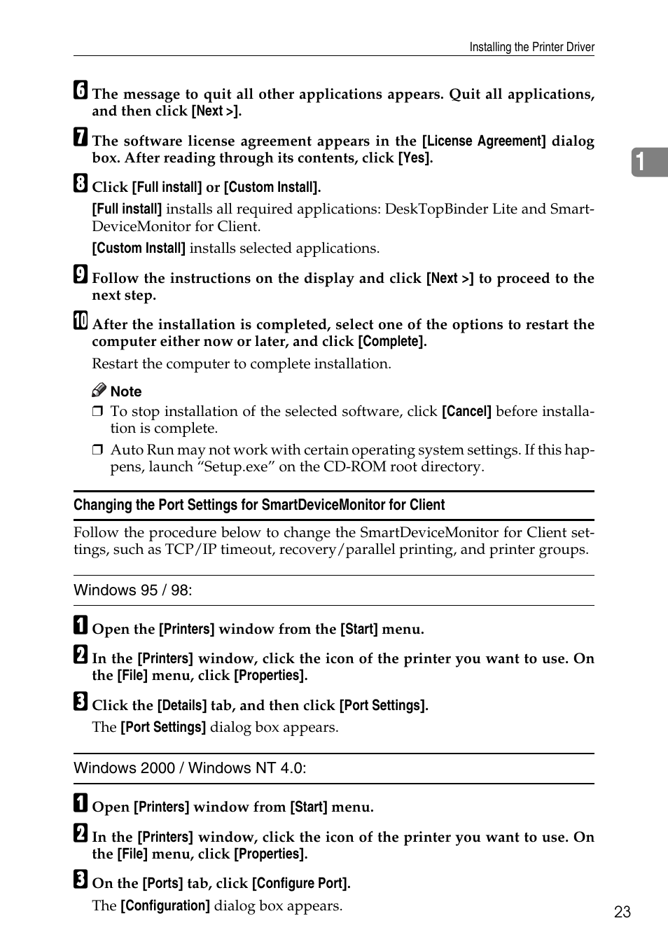 Savin C4540 User Manual | Page 31 / 167