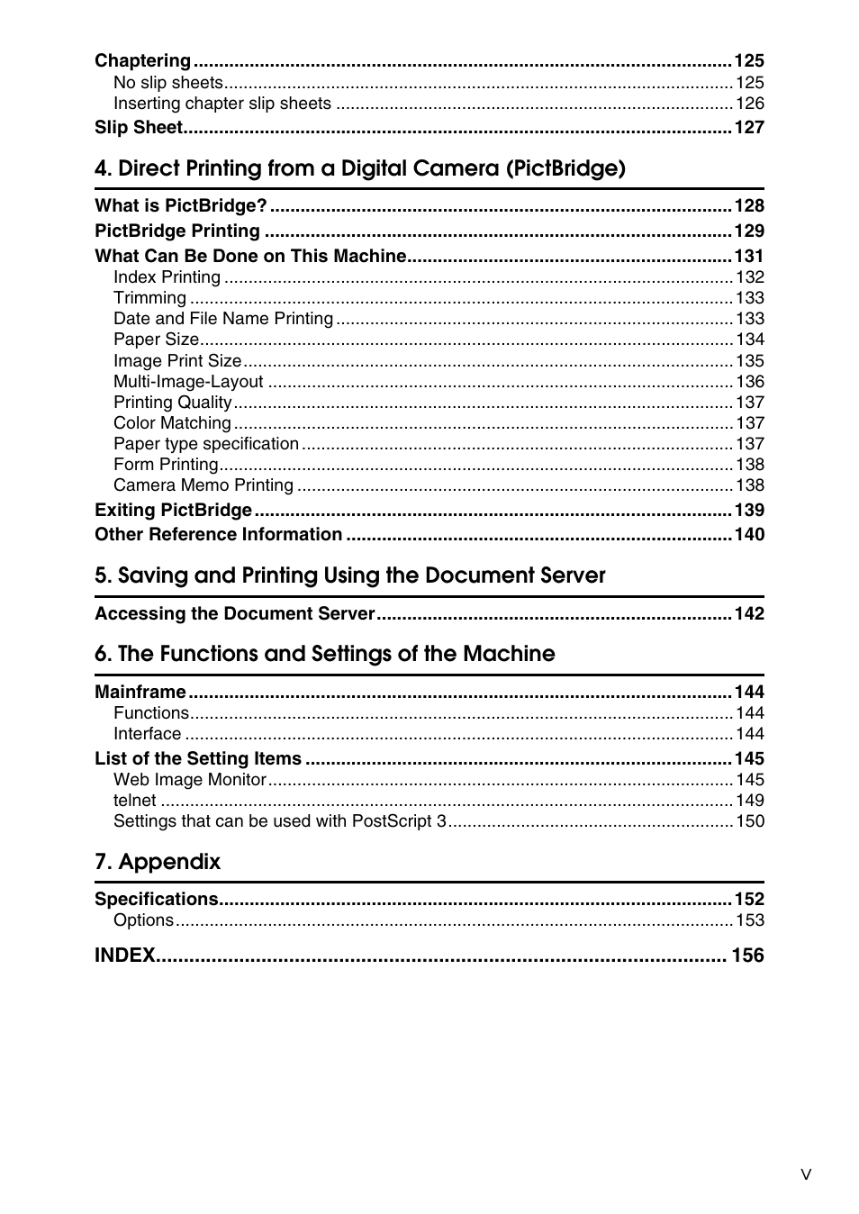 Savin C4540 User Manual | Page 7 / 167