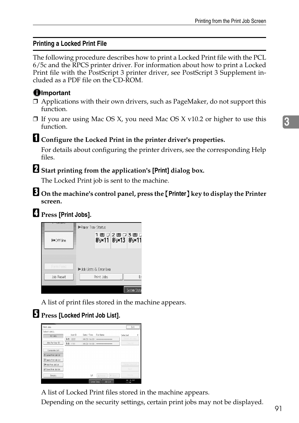 Printing a locked print file | Savin C4540 User Manual | Page 99 / 167