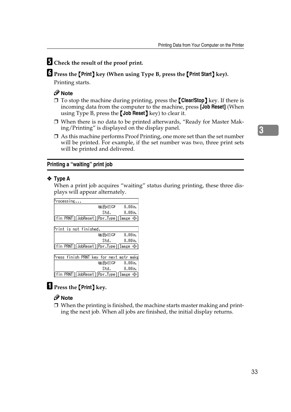 Printing a “waiting” print job | Savin RCP40 User Manual | Page 39 / 46
