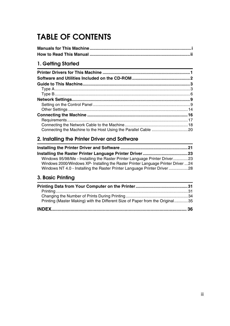 Savin RCP40 User Manual | Page 5 / 46