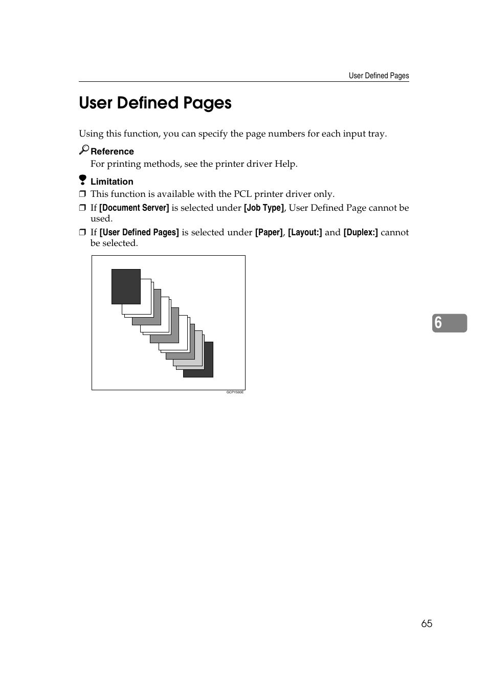 6user defined pages | Savin 2027 User Manual | Page 69 / 78