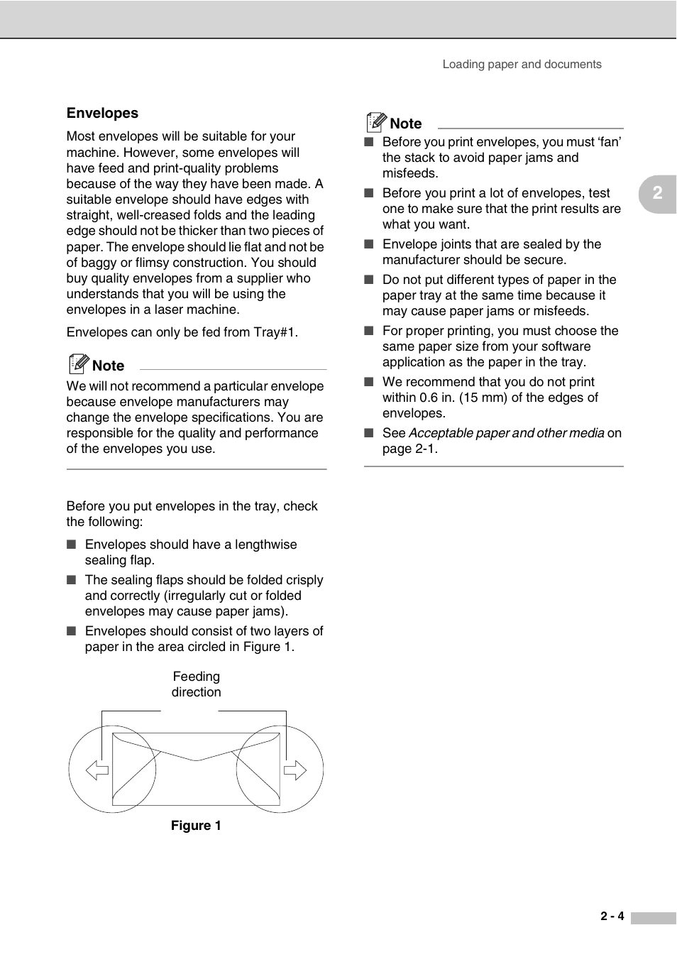 Envelopes | Savin SPC210SF User Manual | Page 20 / 176