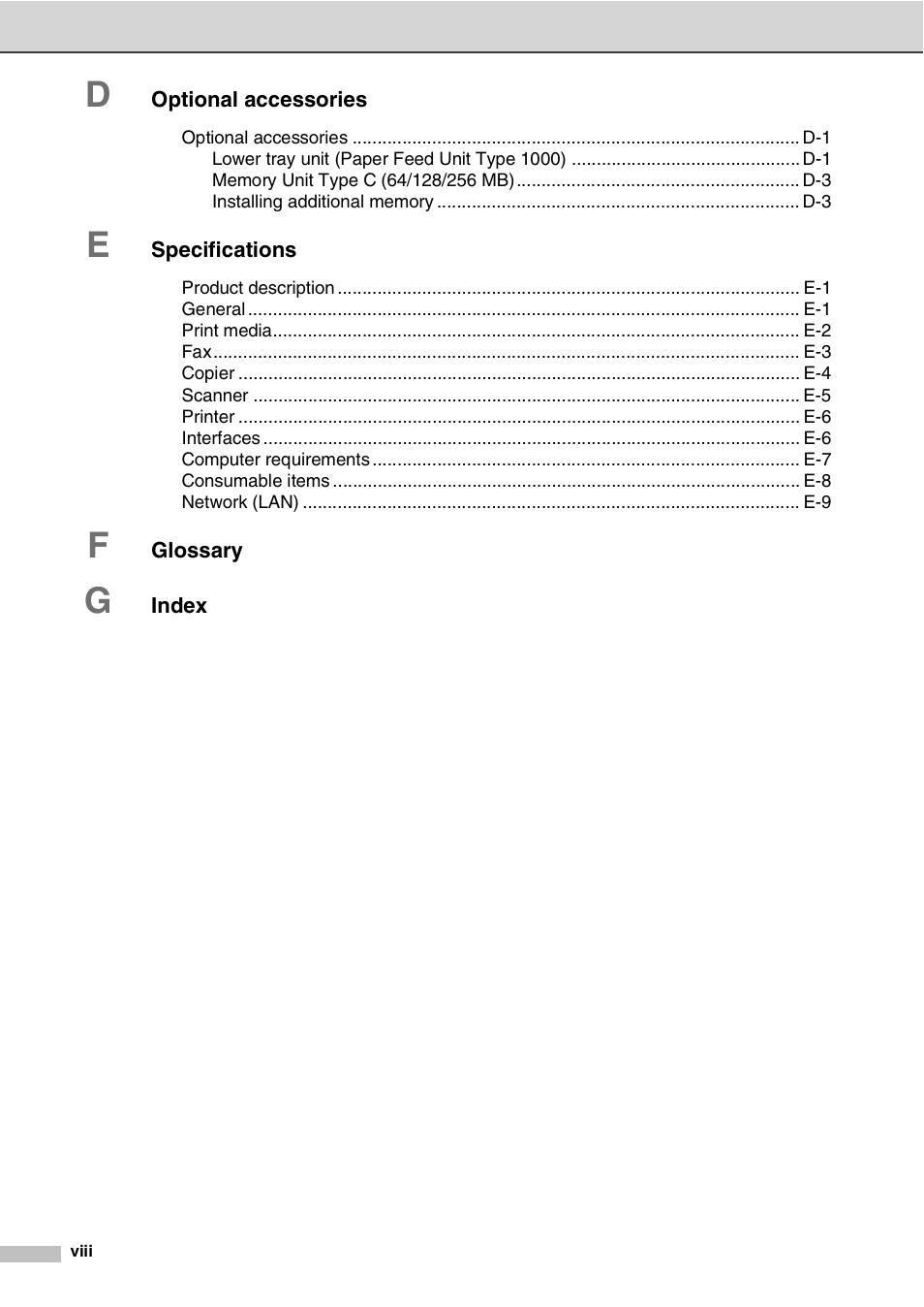 Savin SPC210SF User Manual | Page 9 / 176