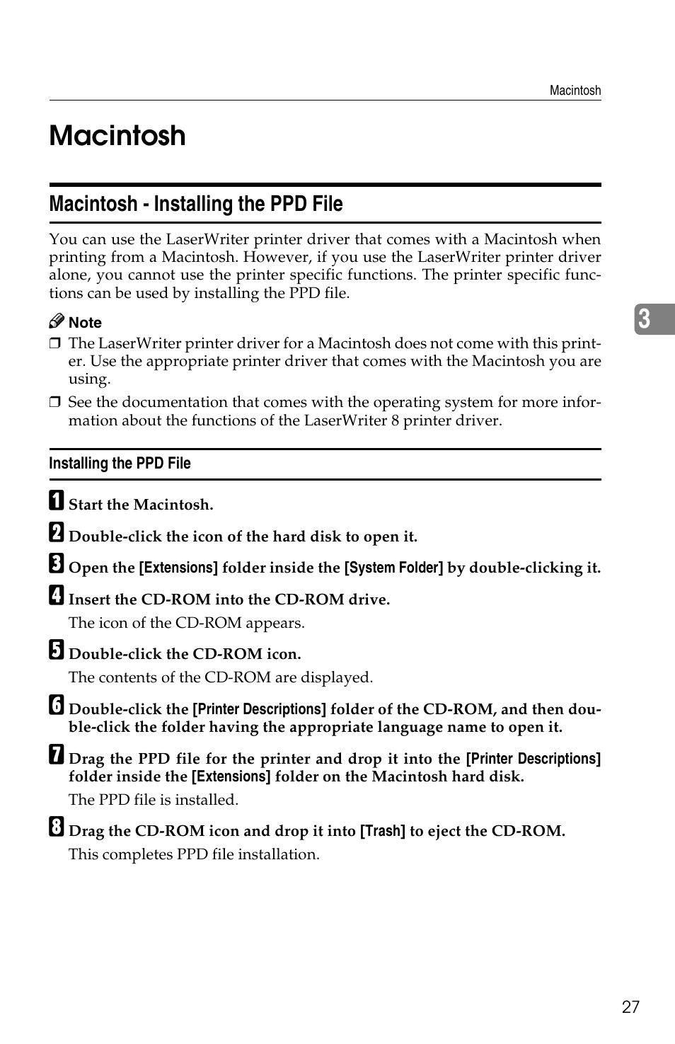 3macintosh | Savin 1013 User Manual | Page 35 / 90