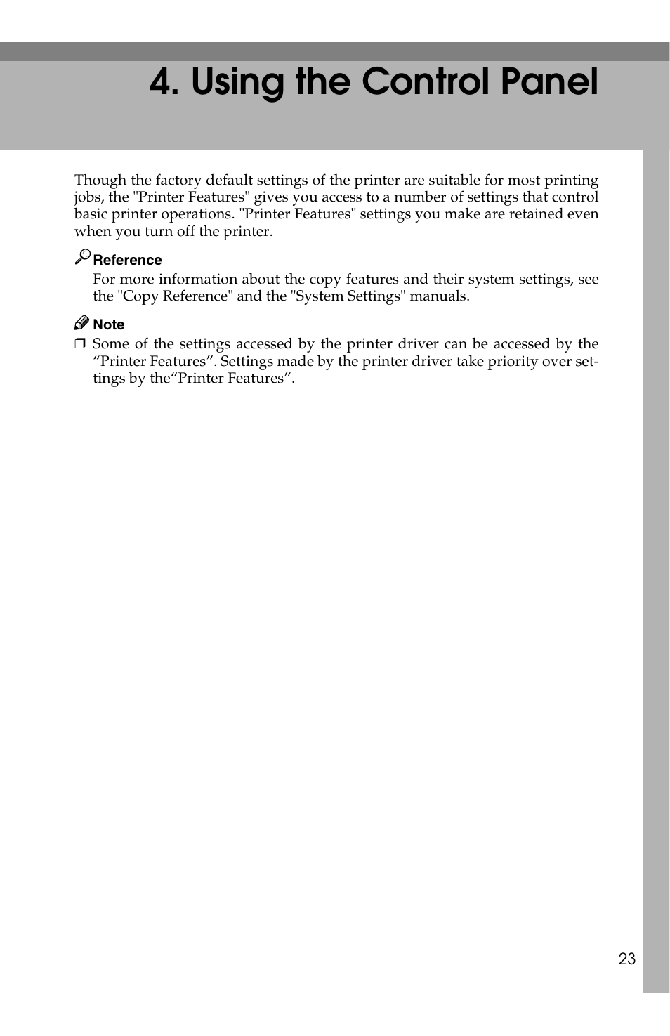 Using the control panel | Savin 1013 User Manual | Page 65 / 90
