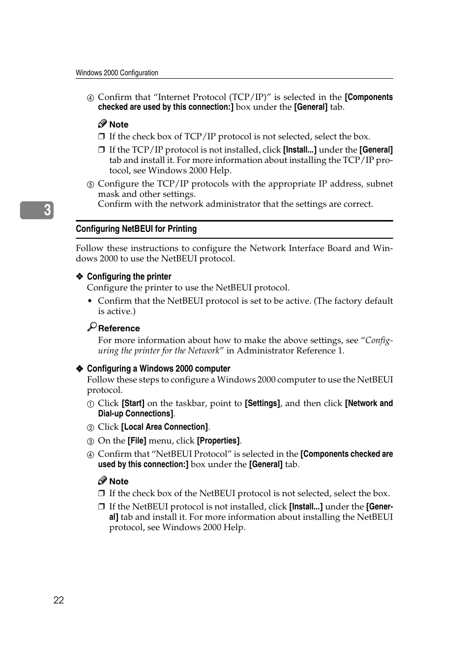 Configuring netbeui for printing | Savin SLP 38c SLP38C User Manual | Page 28 / 54