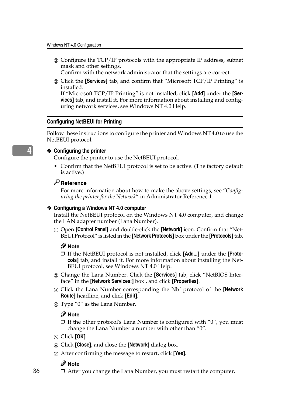 Configuring netbeui for printing | Savin SLP 38c SLP38C User Manual | Page 42 / 54