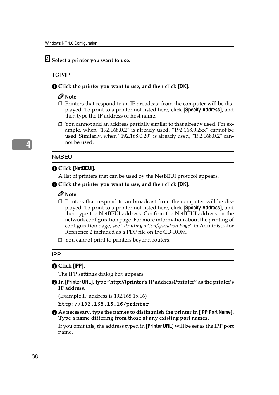 Savin SLP 38c SLP38C User Manual | Page 44 / 54
