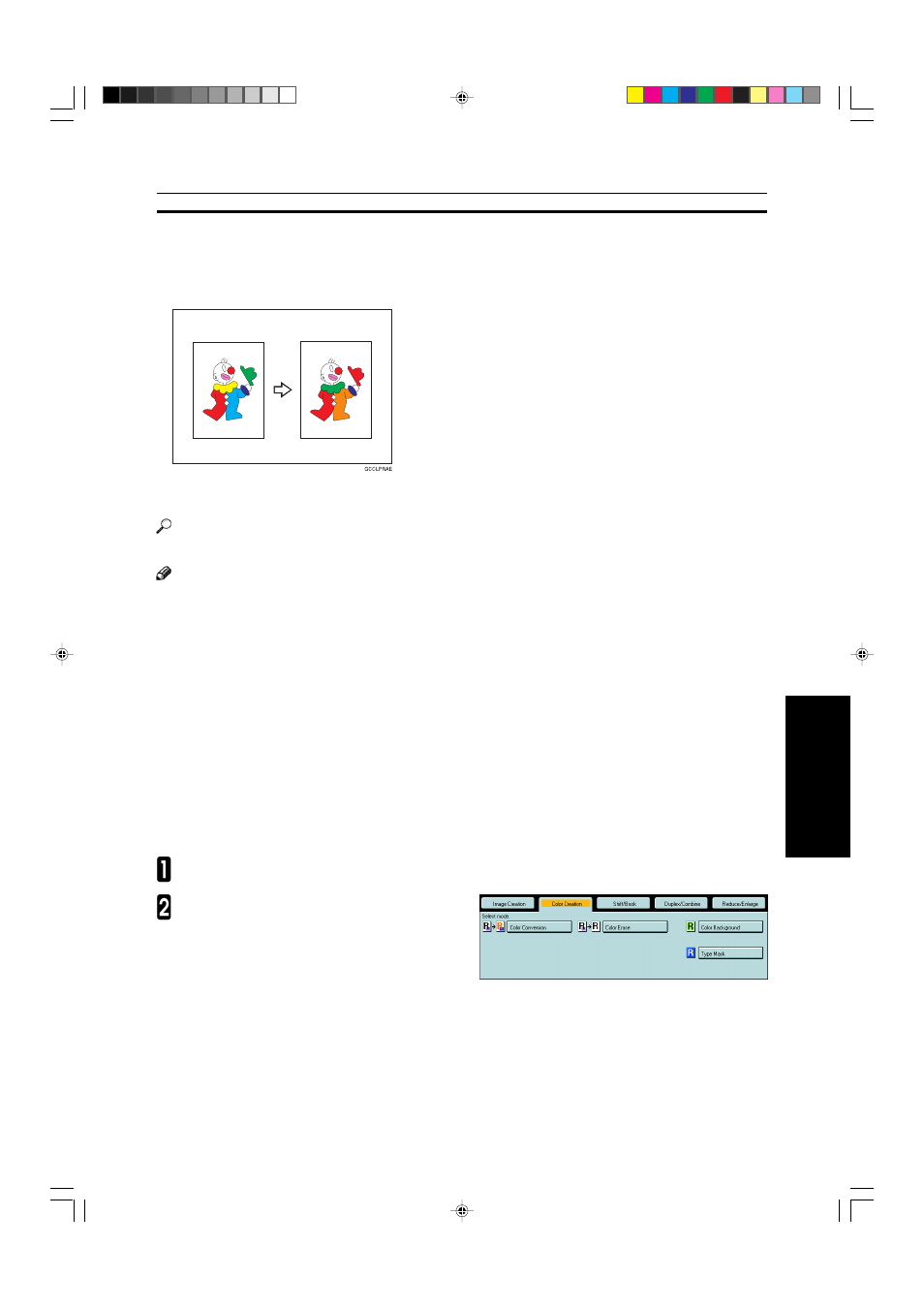 Color creation | Savin SDC410 User Manual | Page 100 / 137