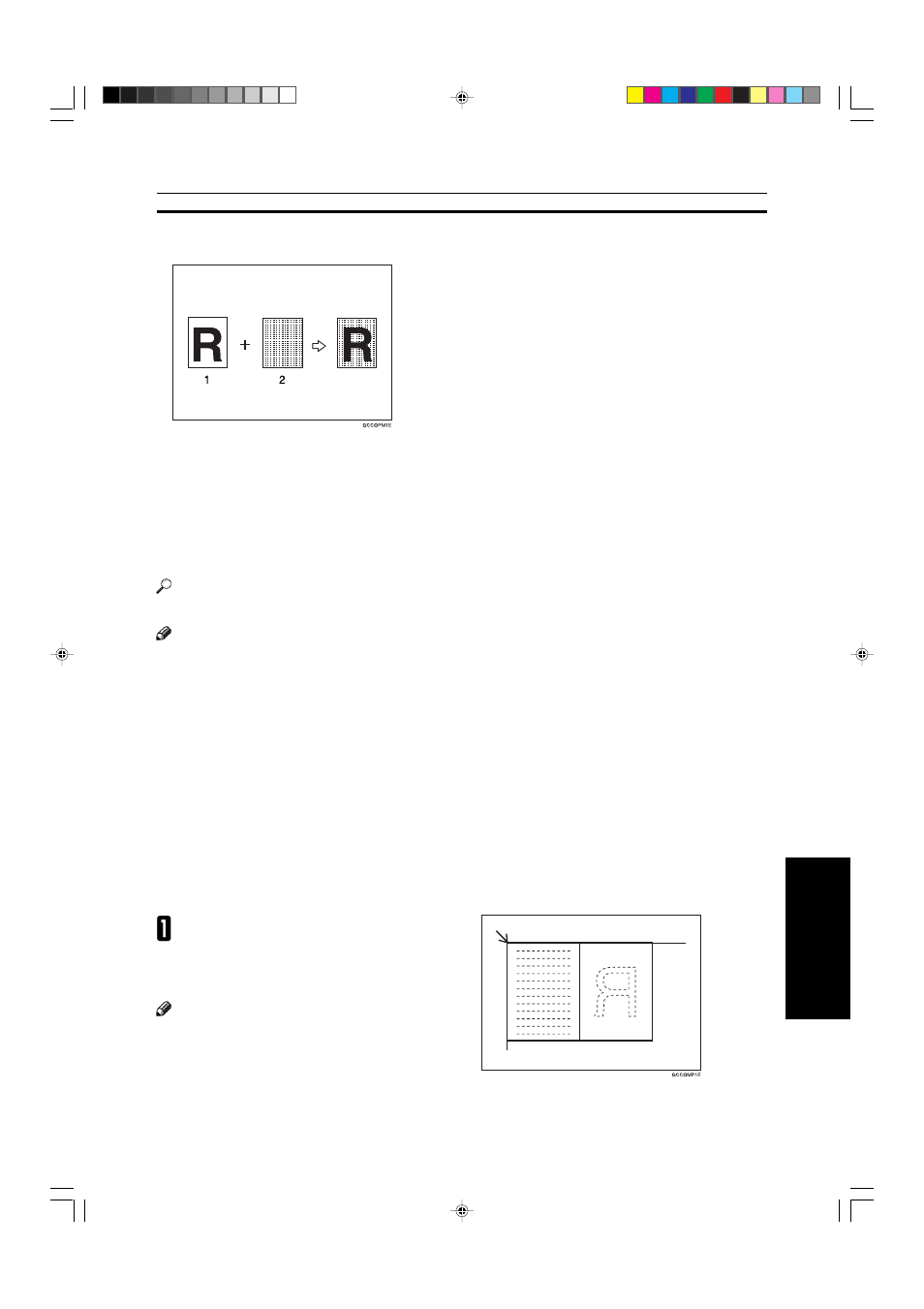 Full image overlay (only for edit type), Text overlay | Savin SDC410 User Manual | Page 126 / 137