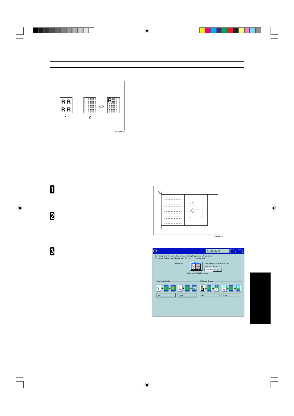 Area image overlay (only for edit type) | Savin SDC410 User Manual | Page 130 / 137