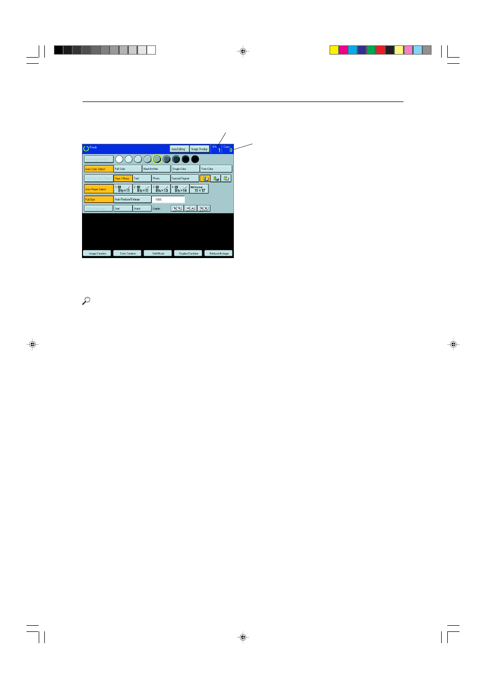 Touch panel display | Savin SDC410 User Manual | Page 21 / 137