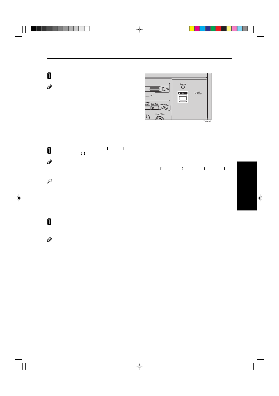 Turning on the power | Savin SDC410 User Manual | Page 44 / 137