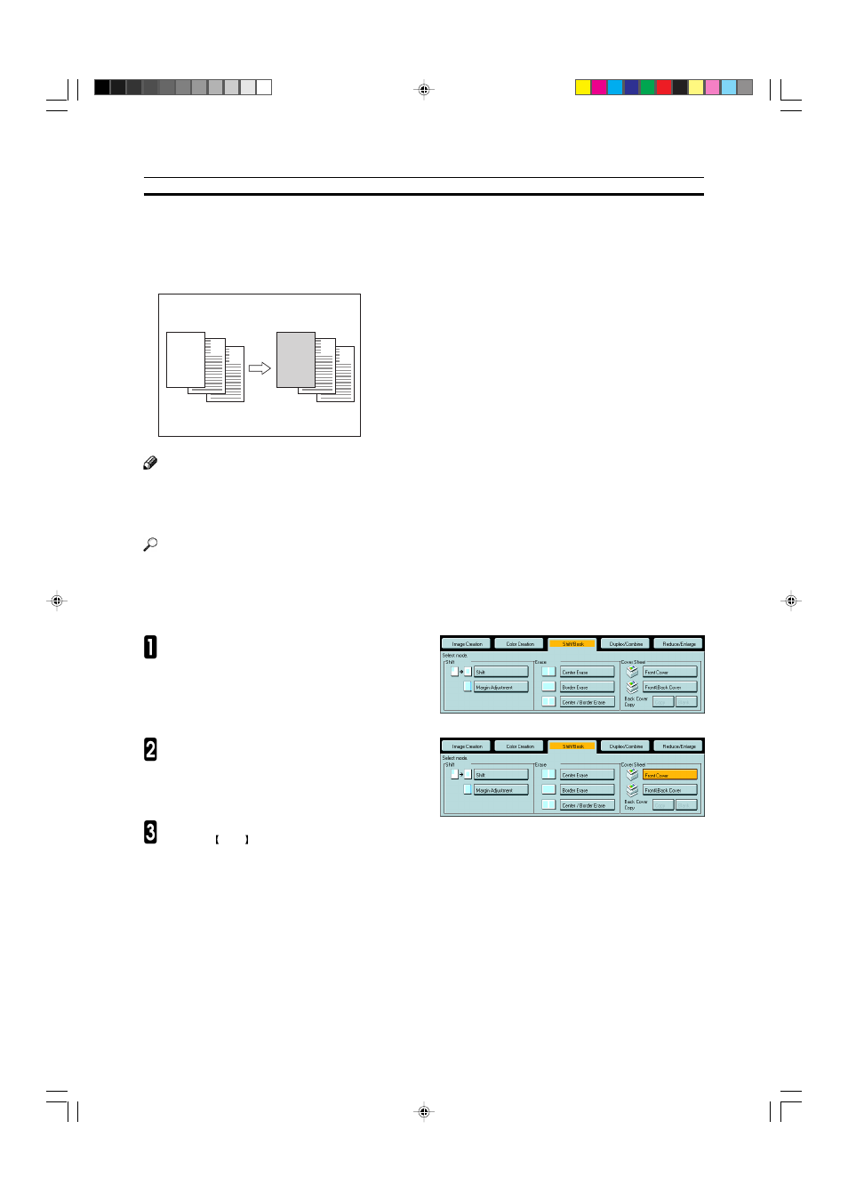 Cover sheet—adding or inserting sheets | Savin SDC410 User Manual | Page 97 / 137