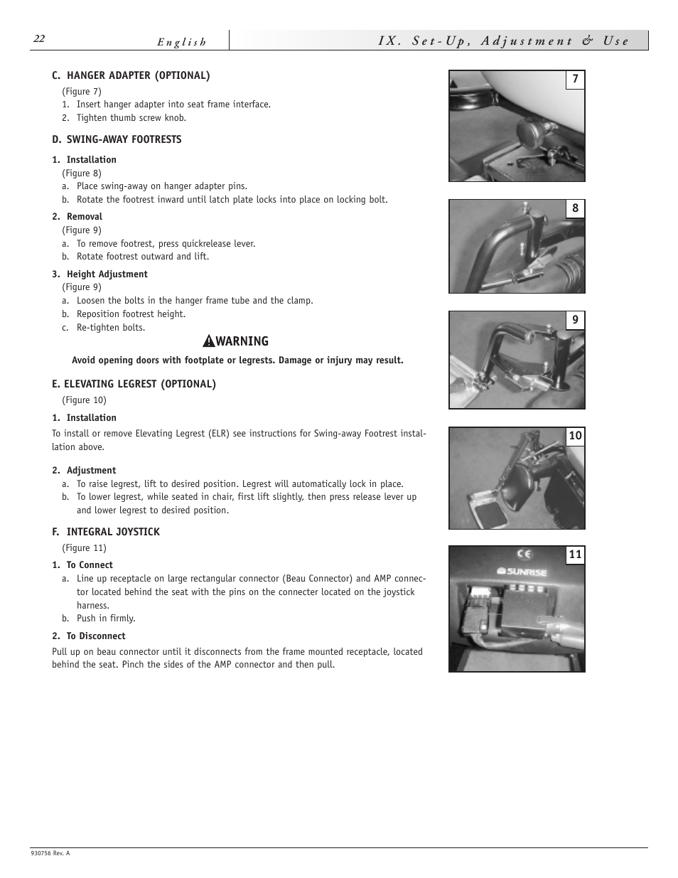 Sunrise Medical Aspire F11 User Manual | Page 23 / 108