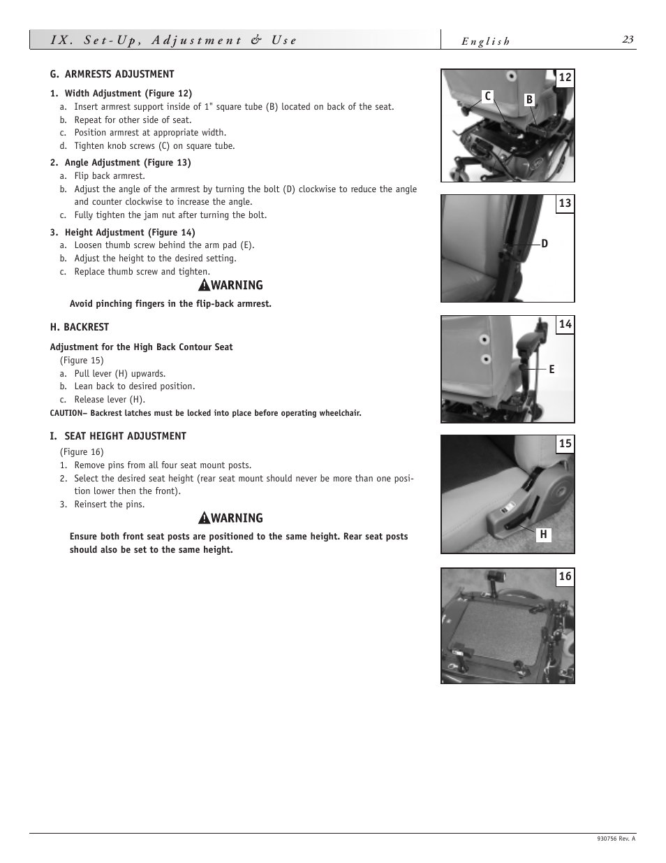 Sunrise Medical Aspire F11 User Manual | Page 24 / 108