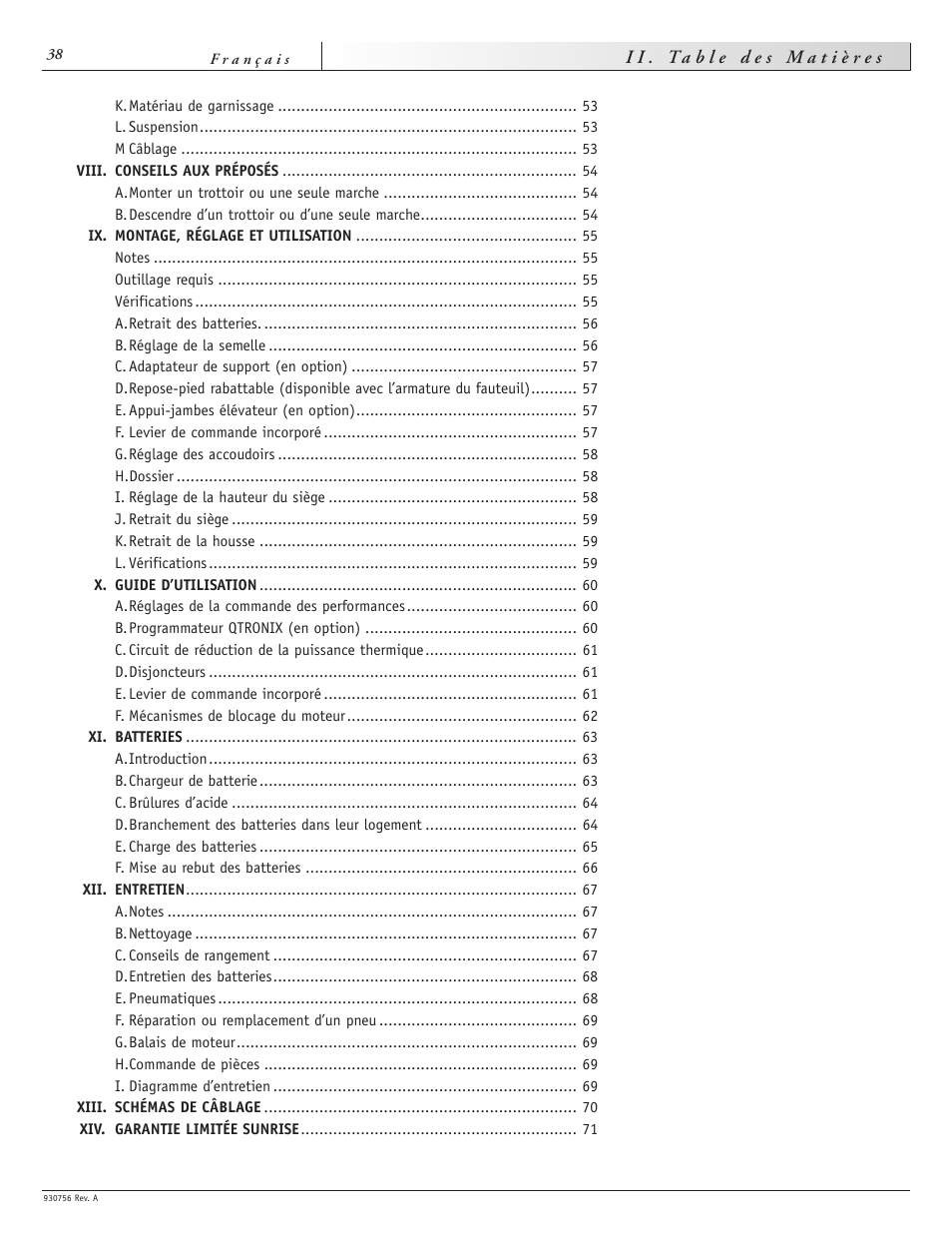 Sunrise Medical Aspire F11 User Manual | Page 39 / 108