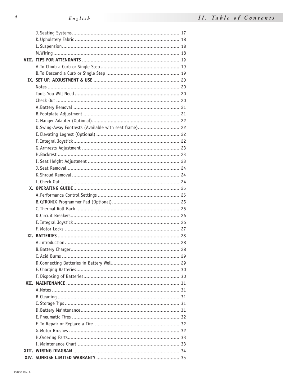 Sunrise Medical Aspire F11 User Manual | Page 5 / 108