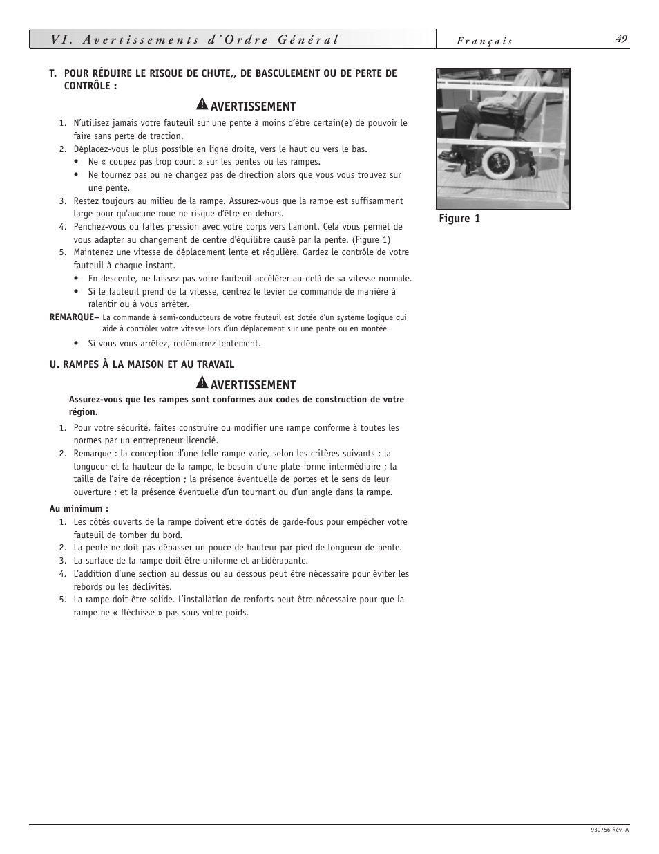 Avertissement | Sunrise Medical Aspire F11 User Manual | Page 50 / 108