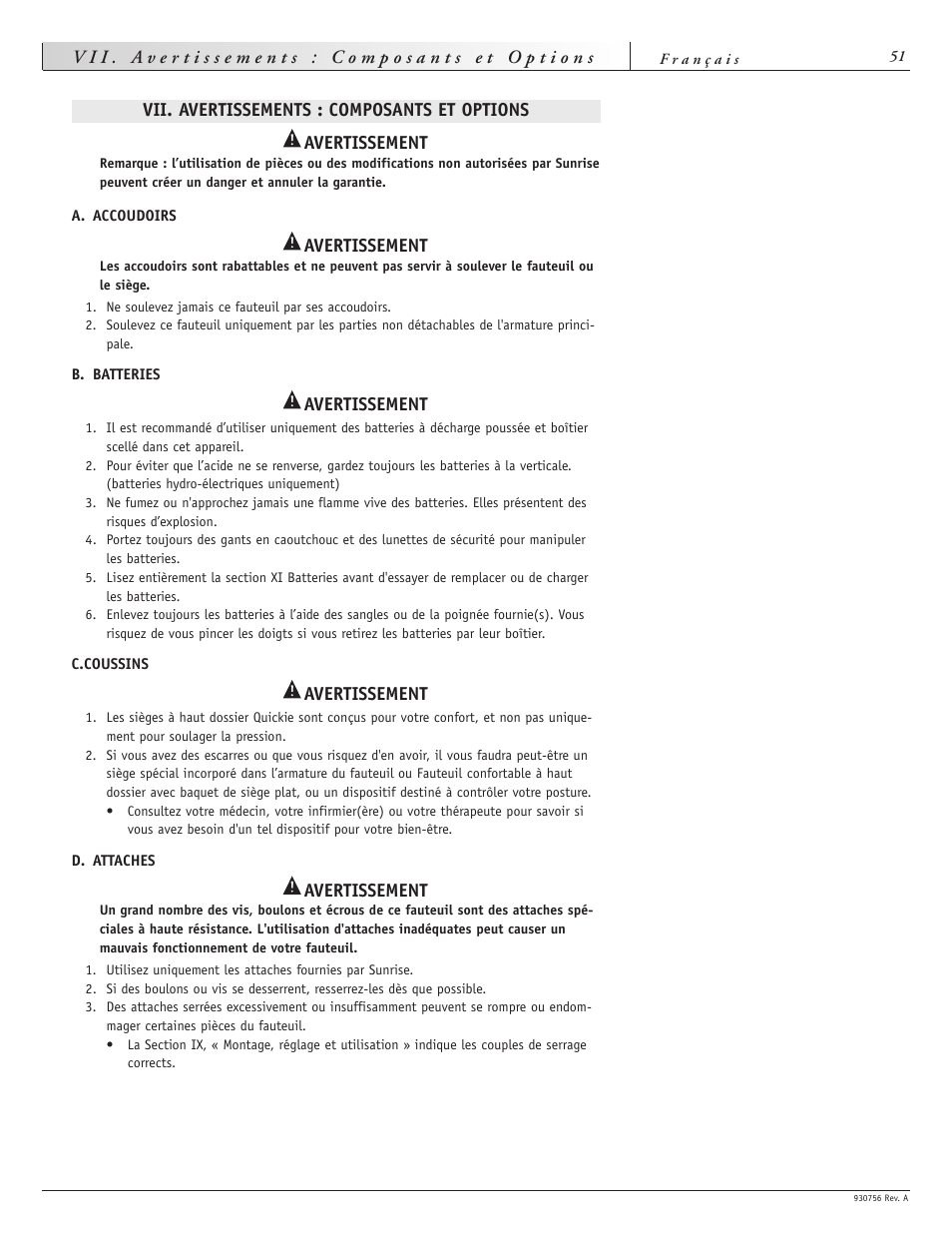 Sunrise Medical Aspire F11 User Manual | Page 52 / 108