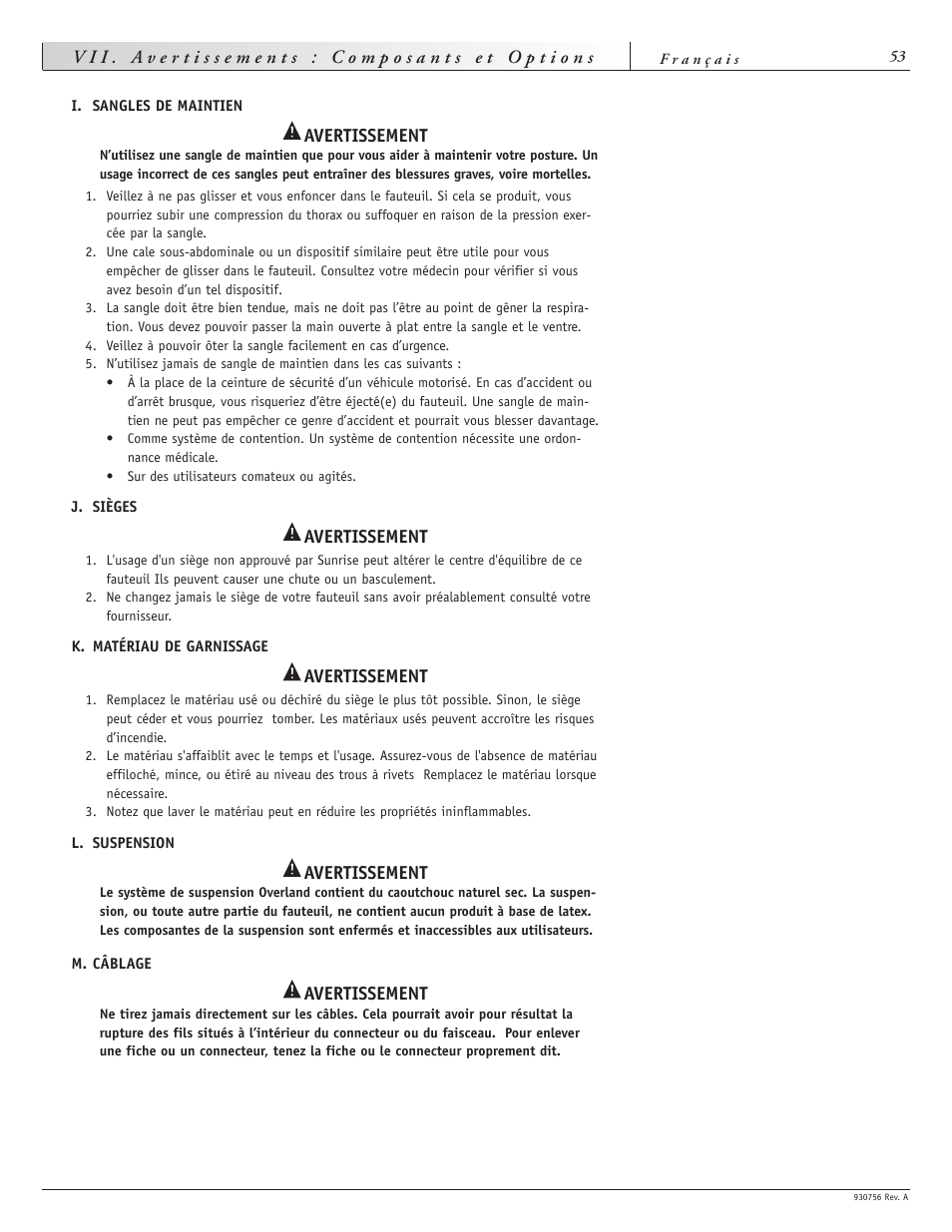 Sunrise Medical Aspire F11 User Manual | Page 54 / 108