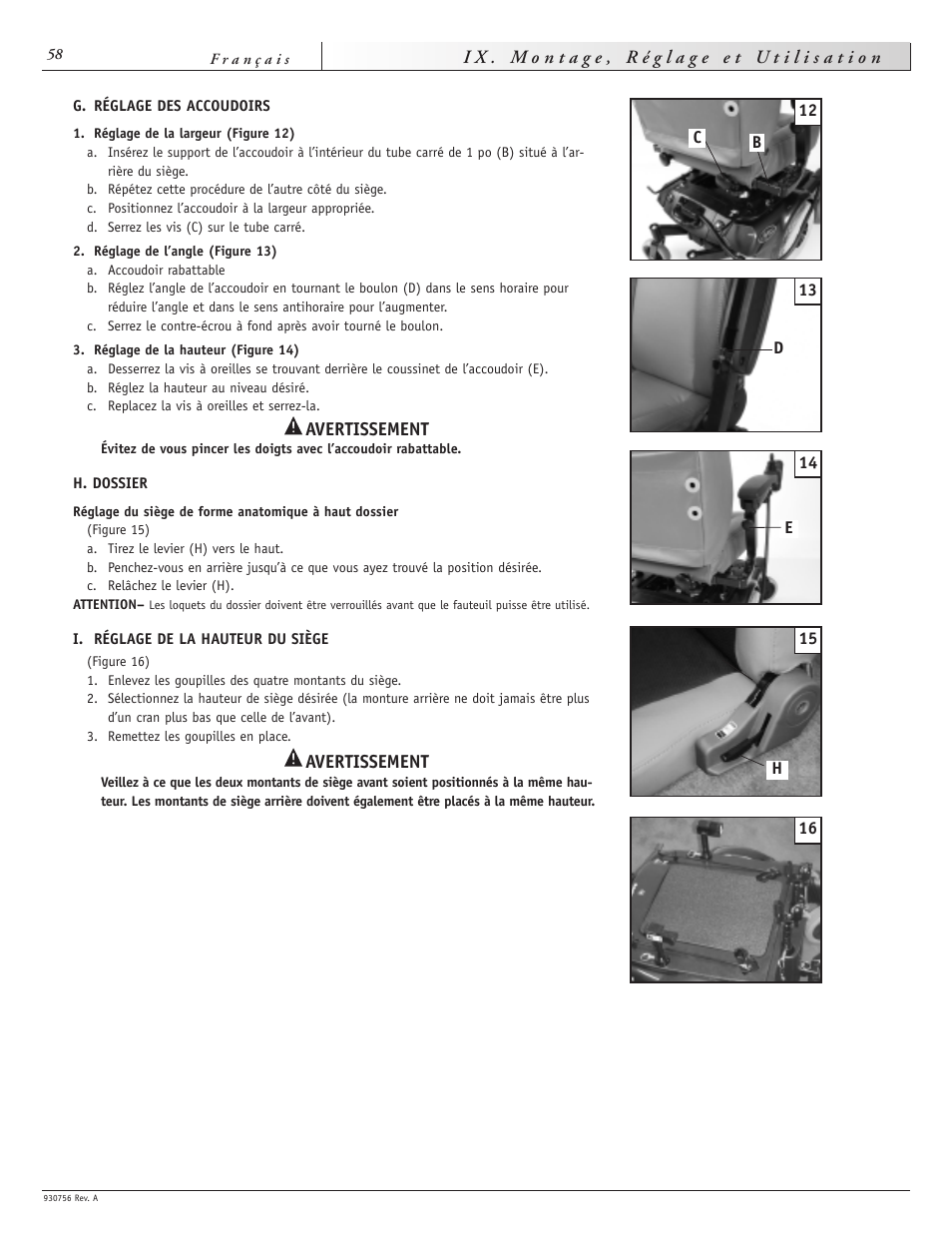 Sunrise Medical Aspire F11 User Manual | Page 59 / 108