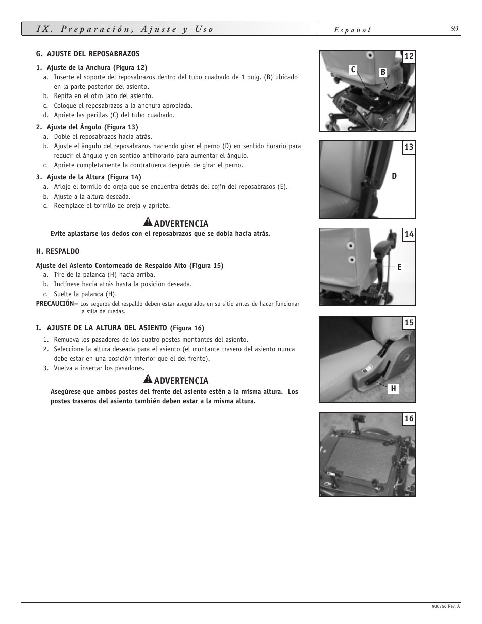 Sunrise Medical Aspire F11 User Manual | Page 94 / 108