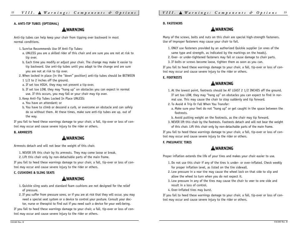 Sunrise Medical Quickie GTi Titanium None User Manual | Page 12 / 21