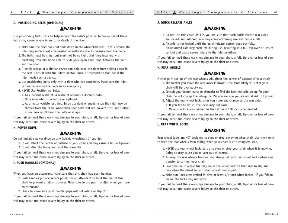 Sunrise Medical Quickie GTi Titanium None User Manual | Page 13 / 21