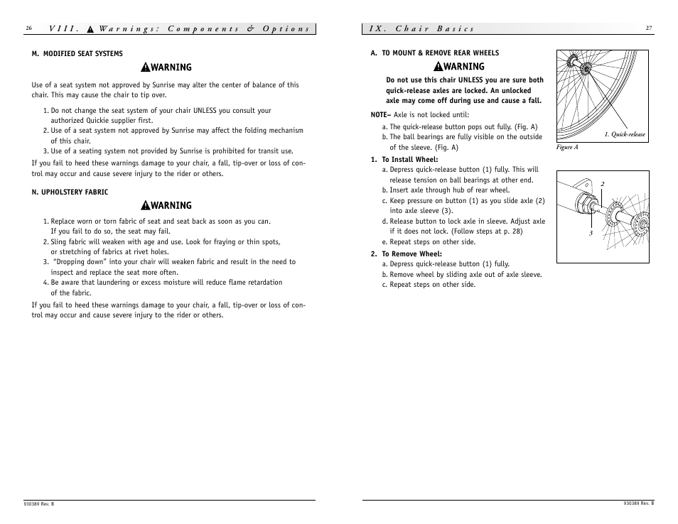 Sunrise Medical Quickie GTi Titanium None User Manual | Page 14 / 21
