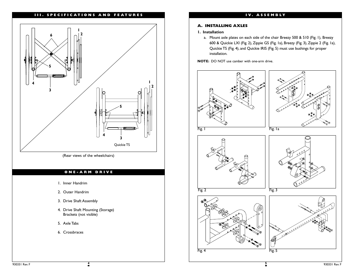 Sunrise Medical One-Arm Drive Quickie TS User Manual | Page 3 / 7