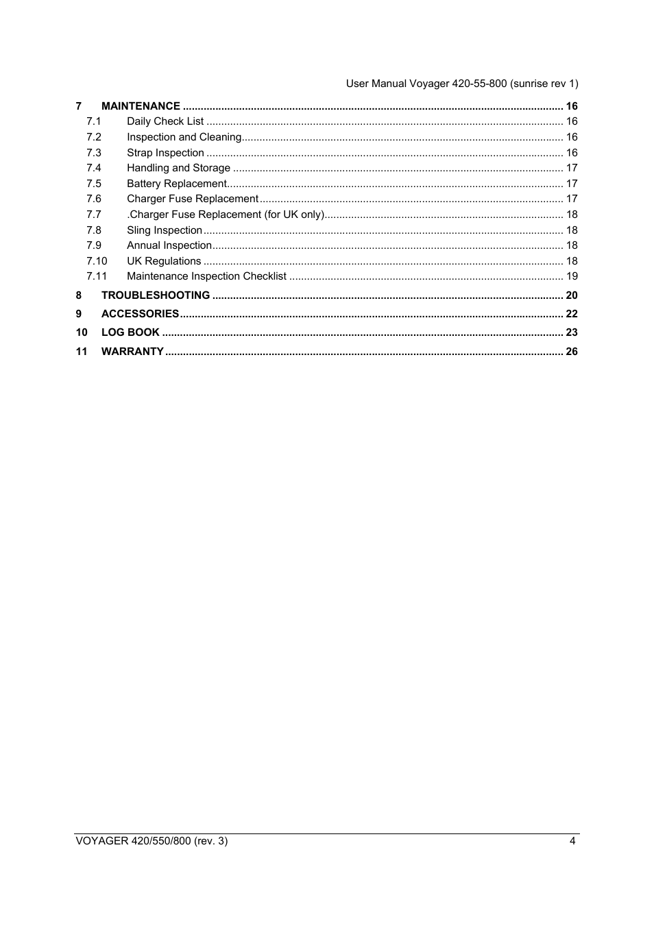 Sunrise Medical Series 550 User Manual | Page 4 / 26