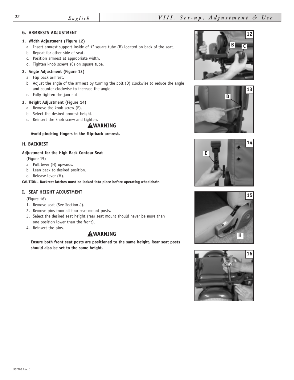 Sunrise Medical QUICKIE S-11 User Manual | Page 22 / 34