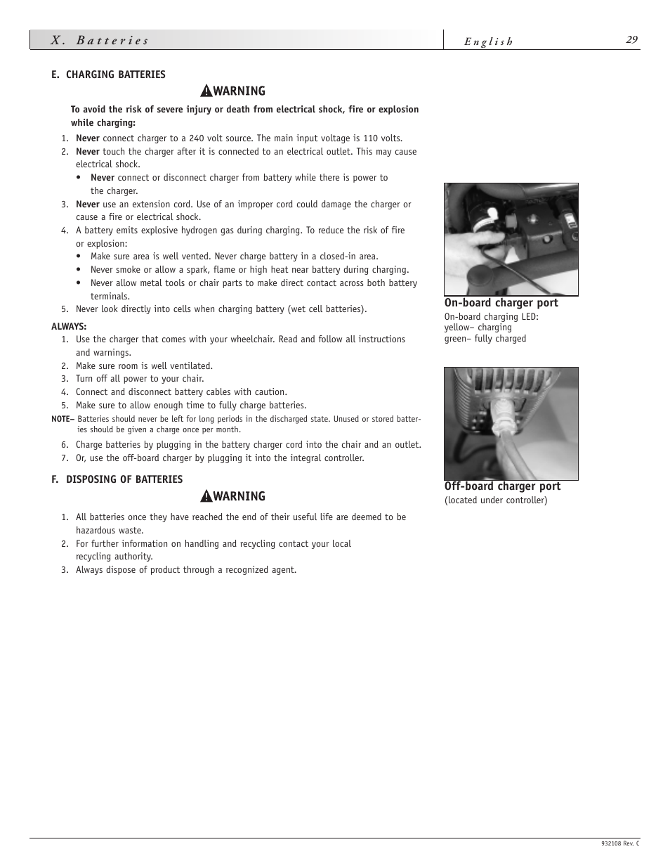 Sunrise Medical QUICKIE S-11 User Manual | Page 29 / 34