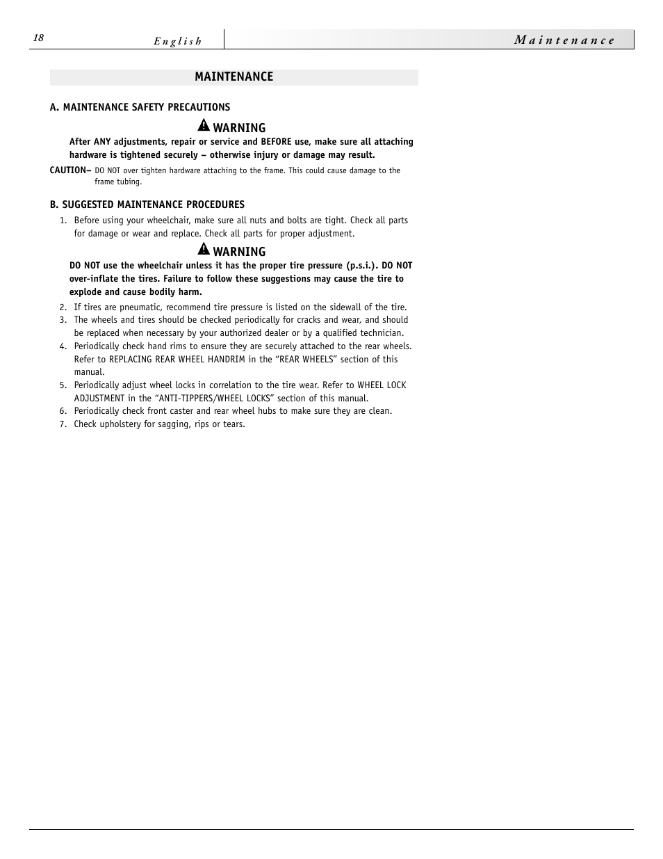 Sunrise Medical 2000 Series User Manual | Page 18 / 88