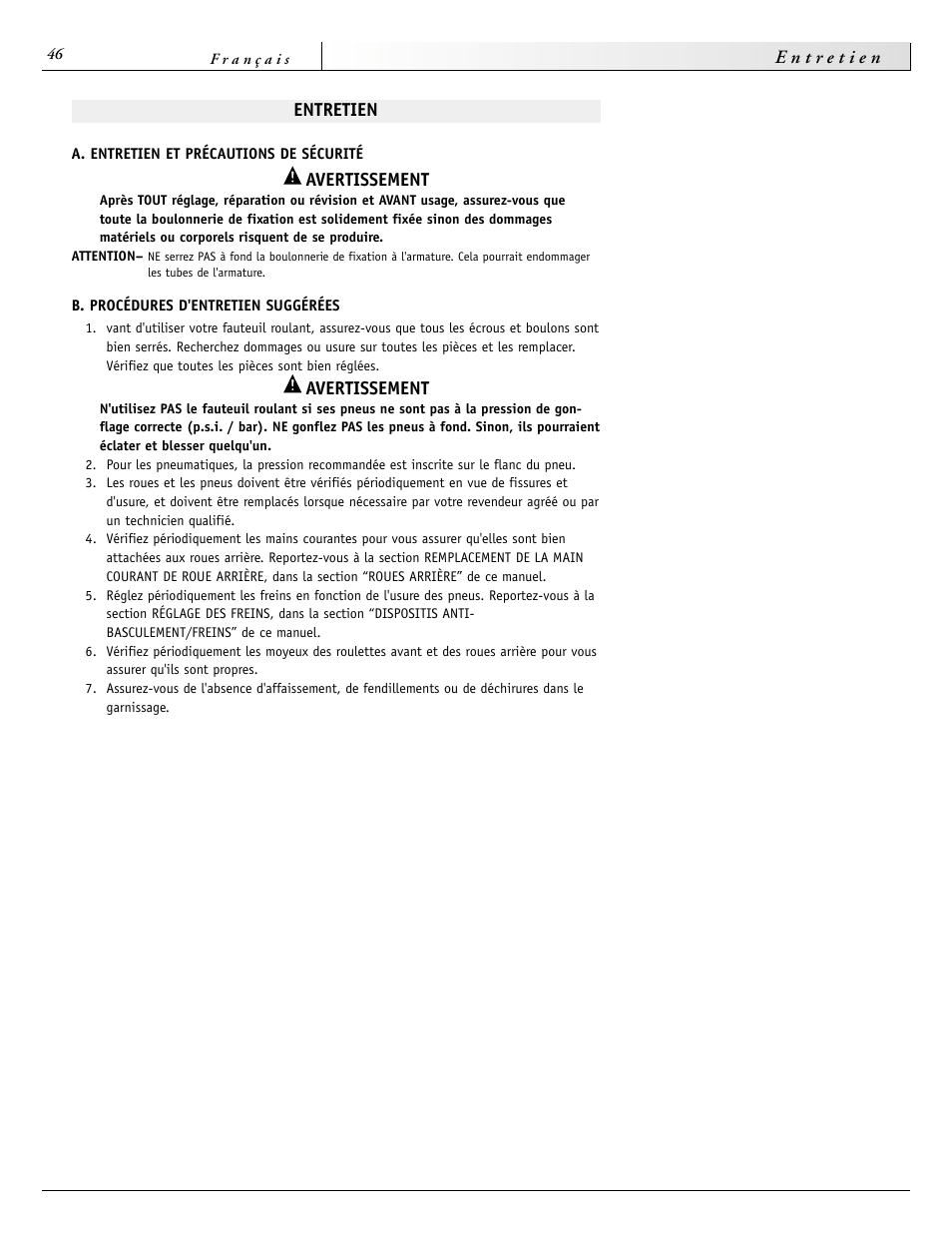 Sunrise Medical 2000 Series User Manual | Page 46 / 88